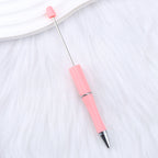 Beaded pen wholesale - diy creative cute beaded ballpoint pen - uv electroplated beaded pen - tri-color gradient beaded pen