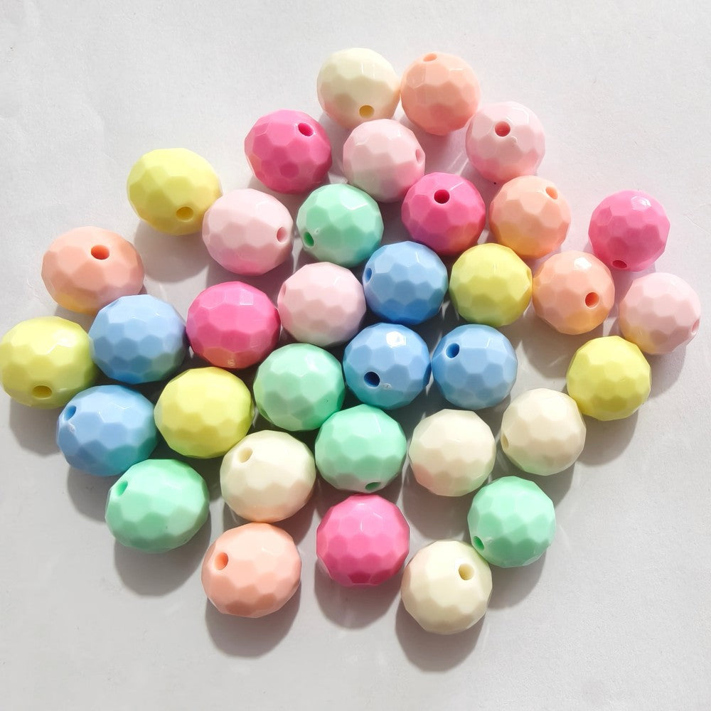 Transparent solid color faceted fantasy football beads globe beads colorful lamp beads diy bag bracelet bracelet car hanging accessories