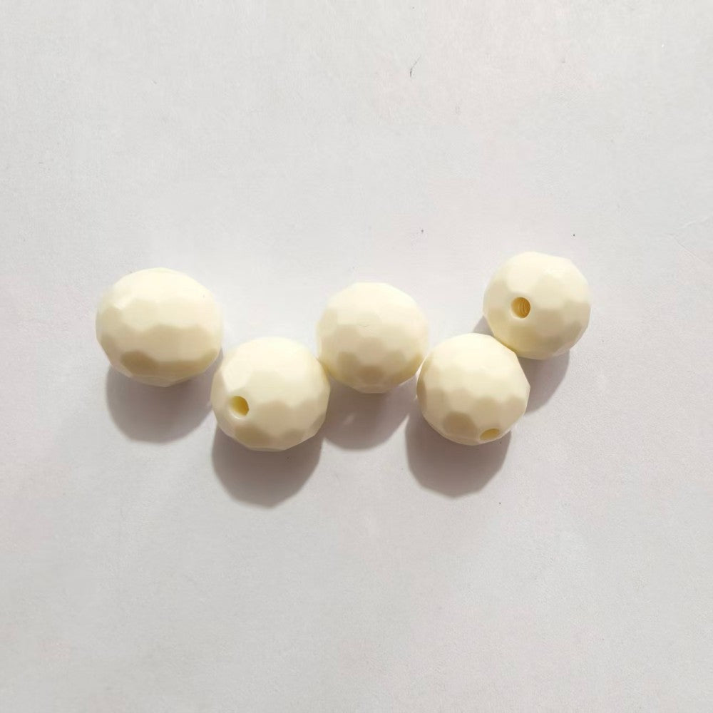 Transparent solid color faceted fantasy football beads globe beads colorful lamp beads diy bag bracelet bracelet car hanging accessories