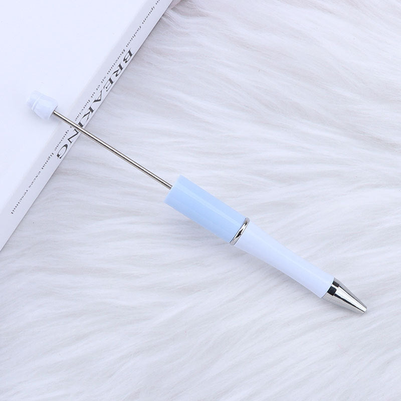 Beaded pen wholesale - diy creative cute beaded ballpoint pen - uv electroplated beaded pen - tri-color gradient beaded pen