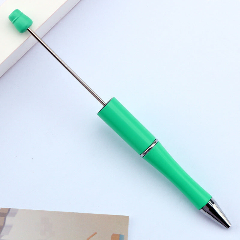 Beaded pen wholesale - diy creative cute beaded ballpoint pen - uv electroplated beaded pen - tri-color gradient beaded pen