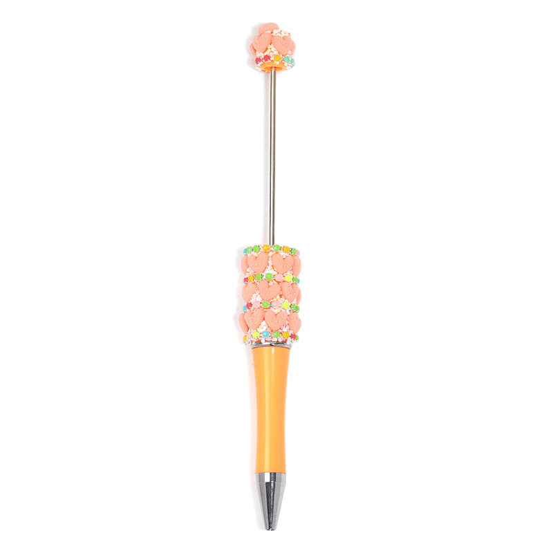 New Korean‑Style Full‑Rhinestone Ballpoint Pen, Luxury Heavy‑Duty Inlaid Rhinestone Kawaii Bead Guka Pen, High‑Aesthetic DIY Beaded Pen