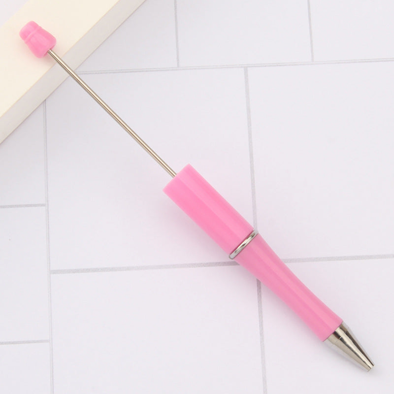 Beaded pen wholesale - diy creative cute beaded ballpoint pen - uv electroplated beaded pen - tri-color gradient beaded pen