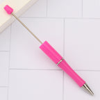 Beaded pen wholesale - diy creative cute beaded ballpoint pen - uv electroplated beaded pen - tri-color gradient beaded pen