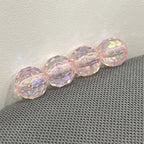 Transparent solid color faceted fantasy football beads globe beads colorful lamp beads diy bag bracelet bracelet car hanging accessories