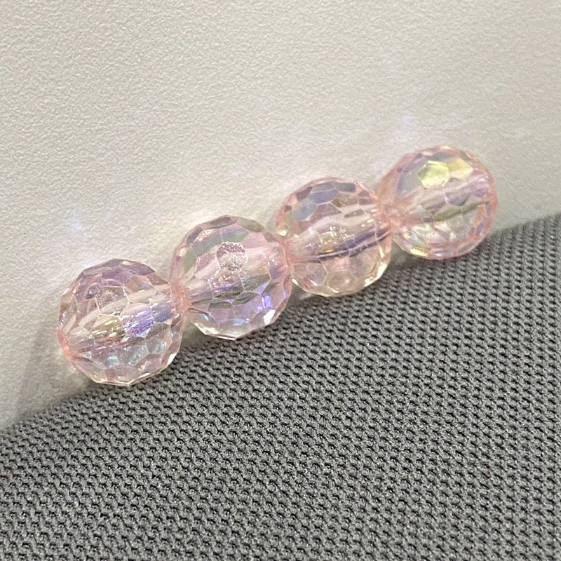 Transparent solid color faceted fantasy football beads globe beads colorful lamp beads diy bag bracelet bracelet car hanging accessories