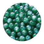 Starry sky fine glitter resin straight hole round beads cat eye acrylic beads diy earrings bracelet beaded necklace handmade accessories