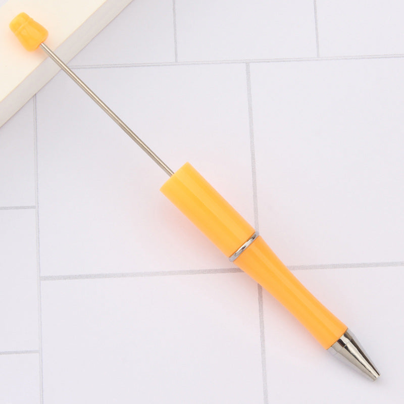Beaded pen wholesale - diy creative cute beaded ballpoint pen - uv electroplated beaded pen - tri-color gradient beaded pen