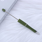 Beaded pen wholesale - diy creative cute beaded ballpoint pen - uv electroplated beaded pen - tri-color gradient beaded pen