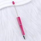 Beaded pen wholesale - diy creative cute beaded ballpoint pen - uv electroplated beaded pen - tri-color gradient beaded pen