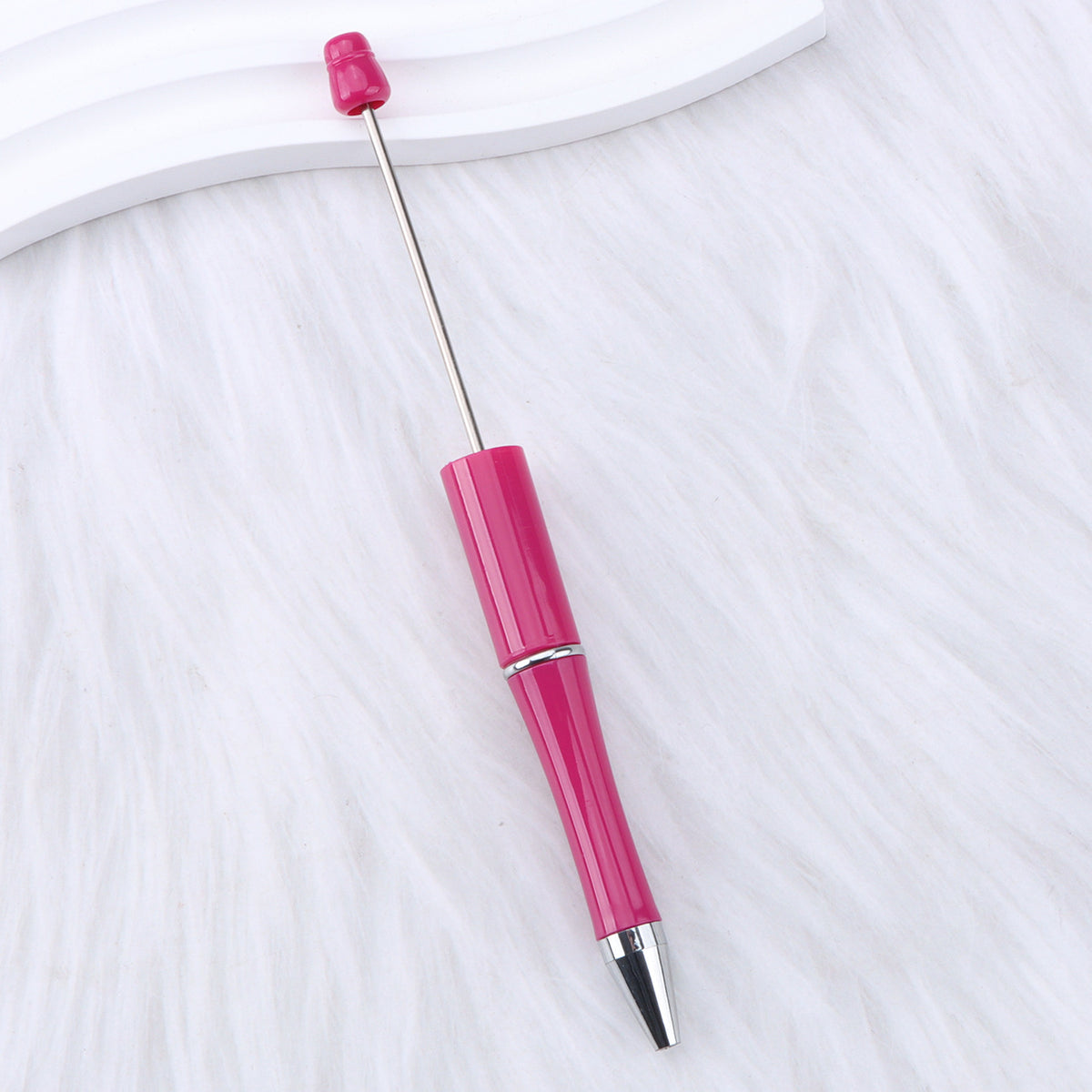 Beaded pen wholesale - diy creative cute beaded ballpoint pen - uv electroplated beaded pen - tri-color gradient beaded pen