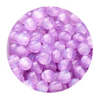 Starry sky fine glitter resin straight hole round beads cat eye acrylic beads diy earrings bracelet beaded necklace handmade accessories