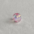 Acrylic 16mm clear uv coated pumpkin beads diy/phone chain beaded pen keychain material loose beads wholesale