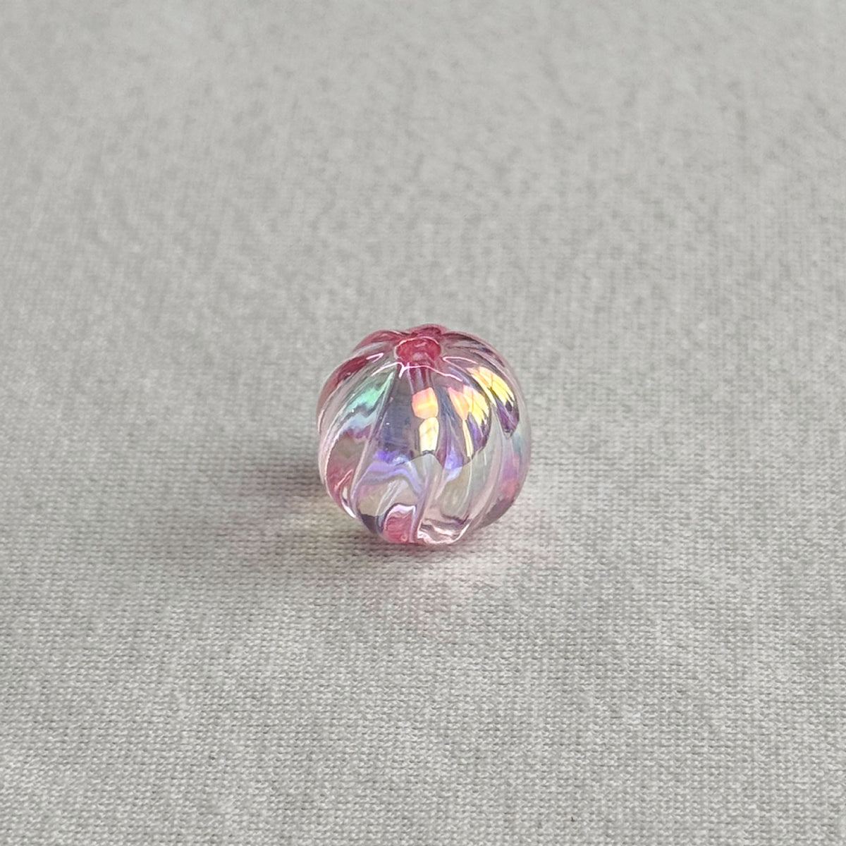 Acrylic 16mm clear uv coated pumpkin beads diy/phone chain beaded pen keychain material loose beads wholesale