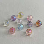 Acrylic 16mm clear uv coated pumpkin beads diy/phone chain beaded pen keychain material loose beads wholesale
