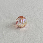 Acrylic 16mm clear uv coated pumpkin beads diy/phone chain beaded pen keychain material loose beads wholesale