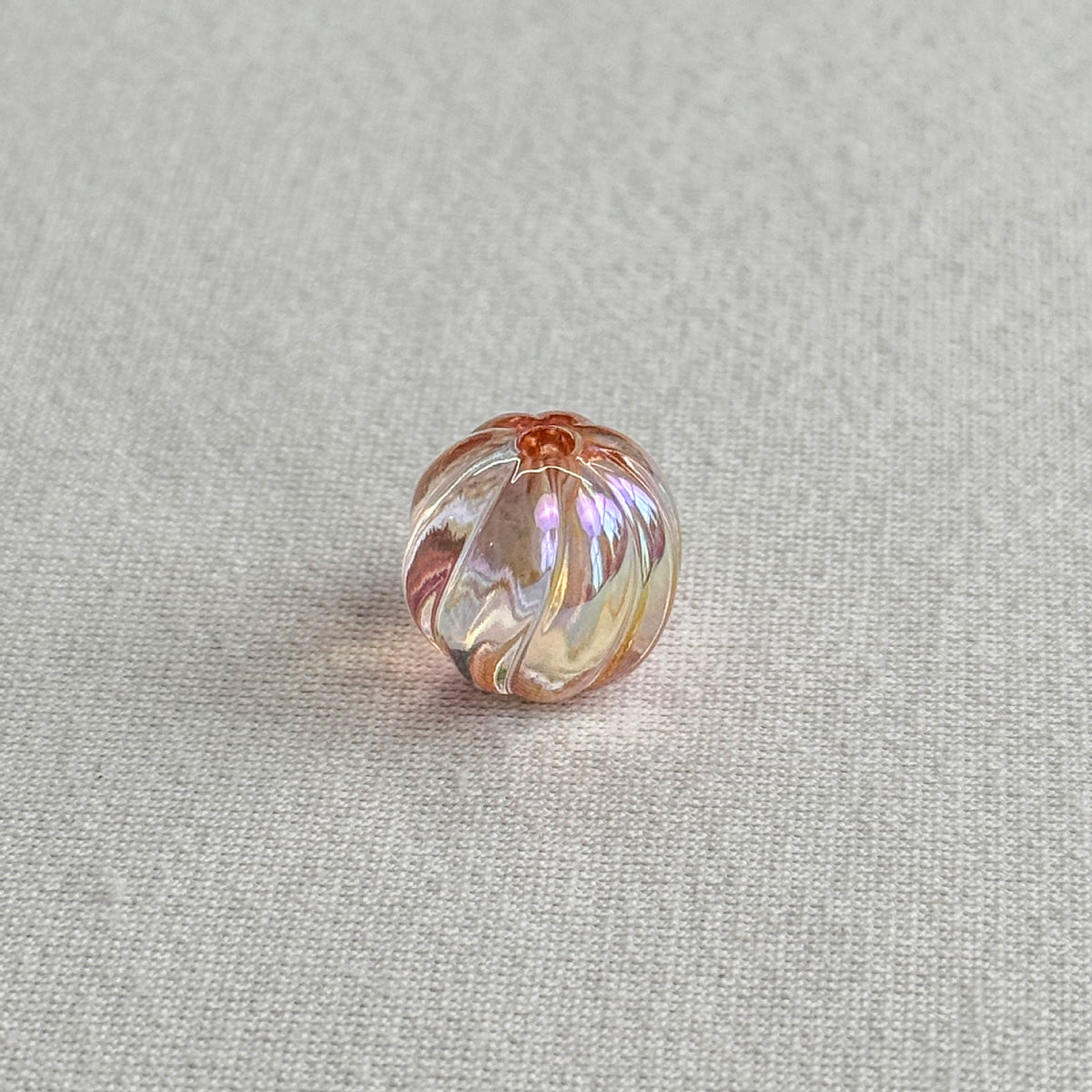 Acrylic 16mm clear uv coated pumpkin beads diy/phone chain beaded pen keychain material loose beads wholesale