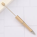 Beaded pen wholesale - diy creative cute beaded ballpoint pen - uv electroplated beaded pen - tri-color gradient beaded pen