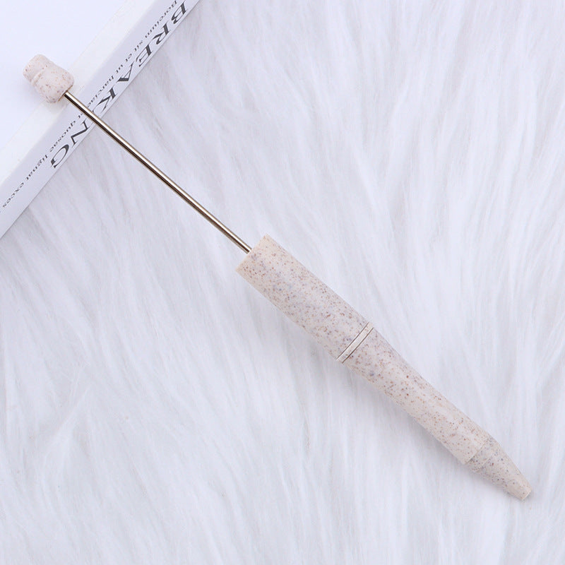 Beaded pen wholesale - diy creative cute beaded ballpoint pen - uv electroplated beaded pen - tri-color gradient beaded pen