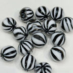 16mm blooming pumpkin beads watermelon stripes beaded diy handmade beaded pen mobile phone chain pendant loose beads jewelry accessories