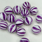16mm blooming pumpkin beads watermelon stripes beaded diy handmade beaded pen mobile phone chain pendant loose beads jewelry accessories
