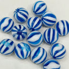 16mm blooming pumpkin beads watermelon stripes beaded diy handmade beaded pen mobile phone chain pendant loose beads jewelry accessories